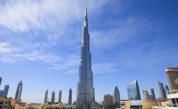 Burj Khalifa - the tallest building in the world, on which the sun sets twice