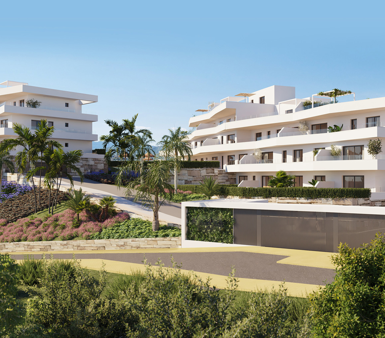 Apartments in La Gaspara with panoramic sea views