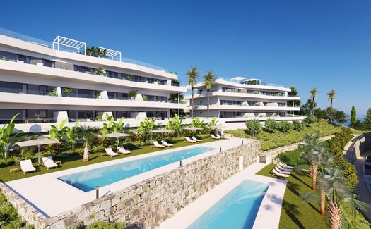 Apartments in La Gaspara with panoramic sea views