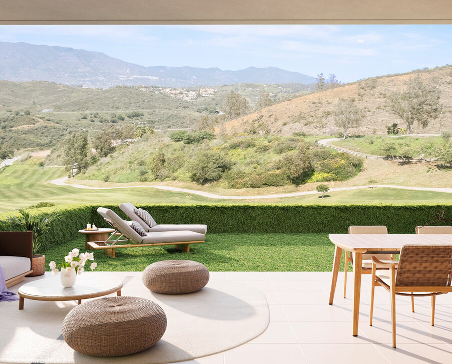 Modern apartments with mountain views in Mijas Costa