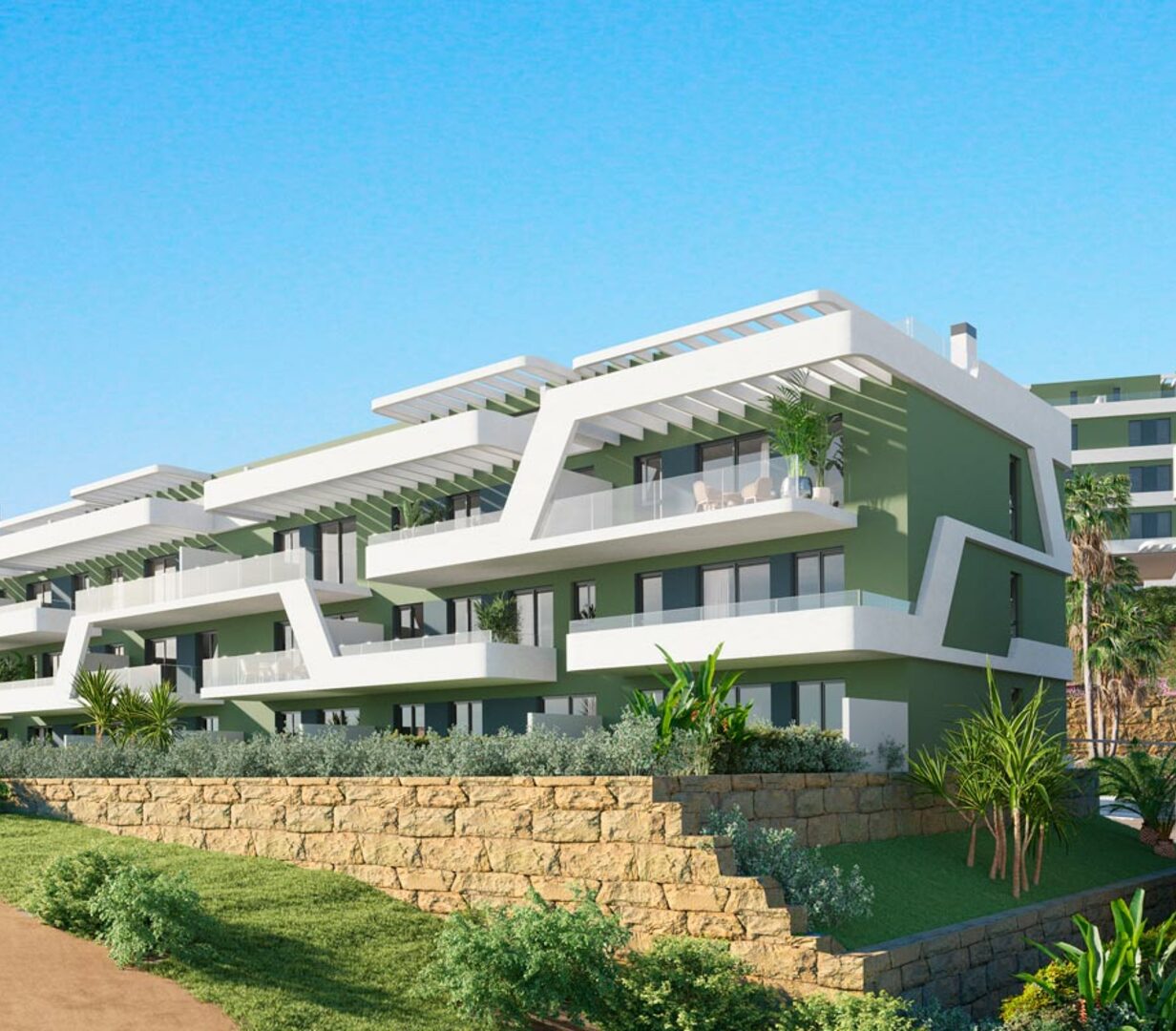 Moderní byty s horskými výhledy v Mijas Costa