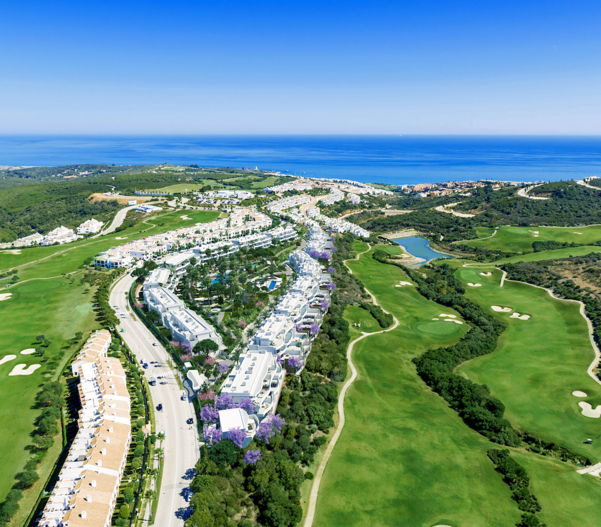 Byty v klidné lokalitě u golfu s výhledem na Gibraltar