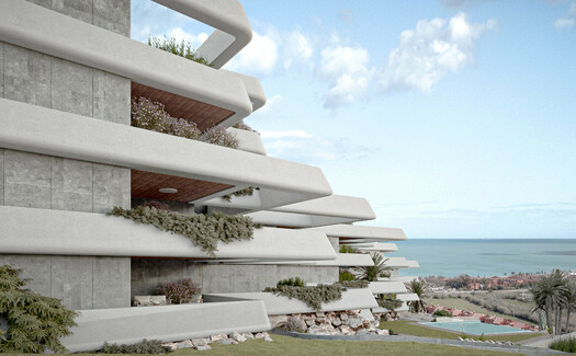 Modern apartments in La Duquesa with sea view