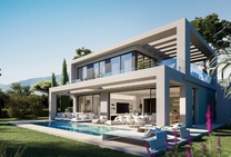 Golf villas with sea views in Benahavís