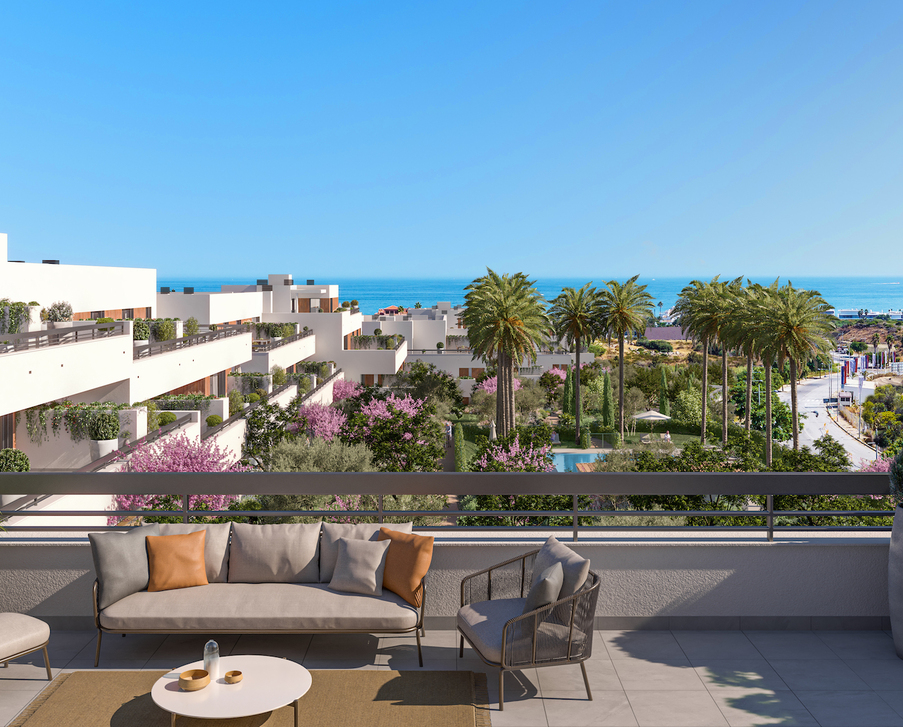 Apartments by the beach in the suburbs of Estepona