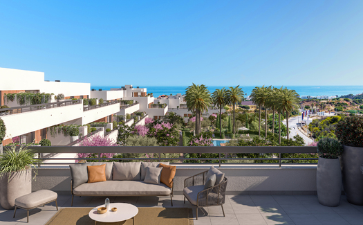 Apartments by the beach in the suburbs of Estepona