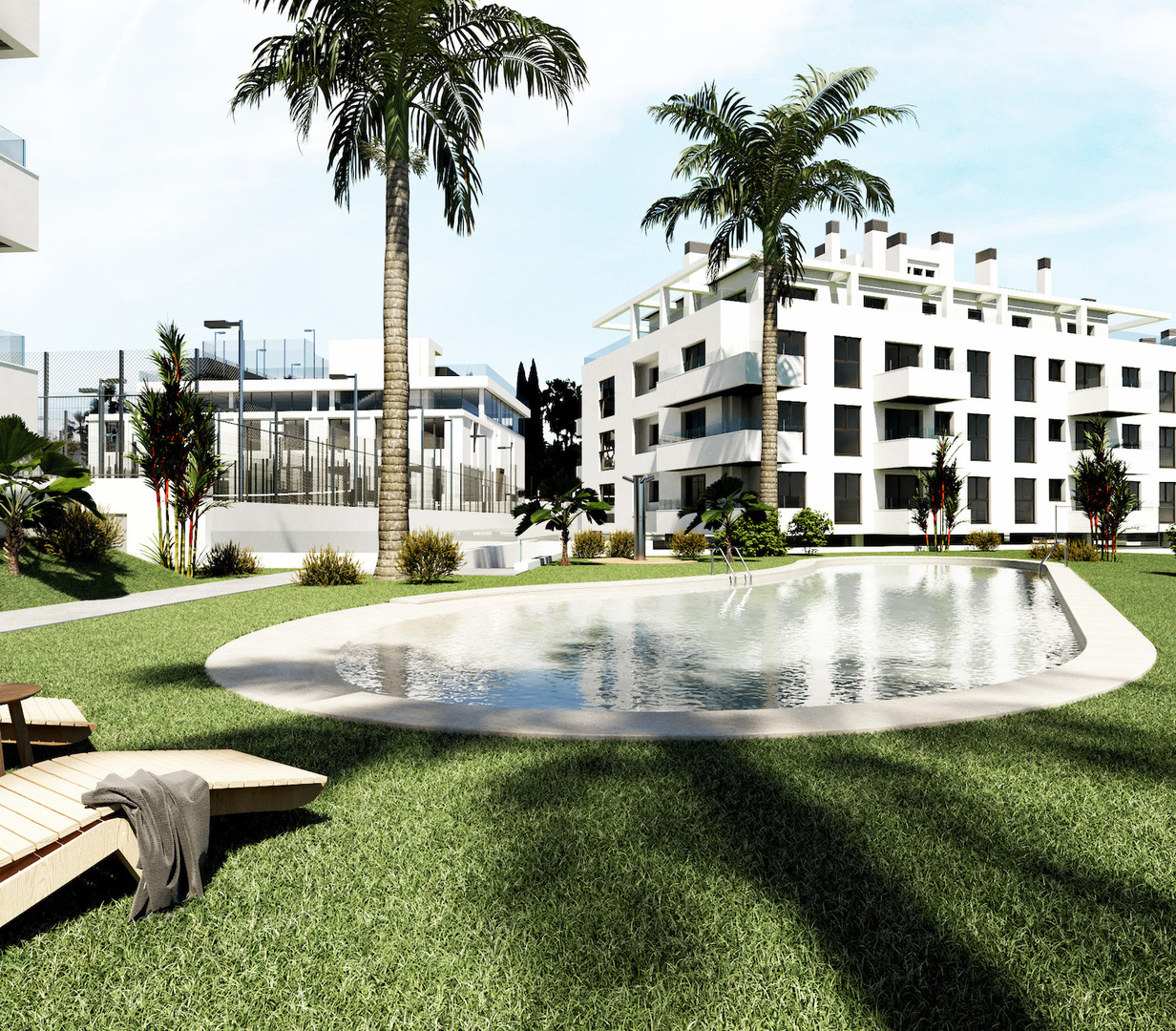 Investment apartment complex with sports club in Mijas Costa