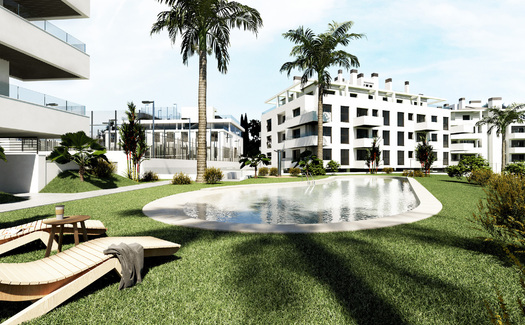 Investment apartment complex with sports club in Mijas Costa
