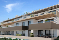 Apartment complex by the beach in Estepona