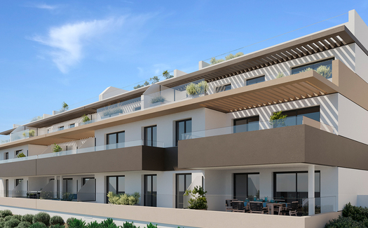 Apartment complex by the beach in Estepona