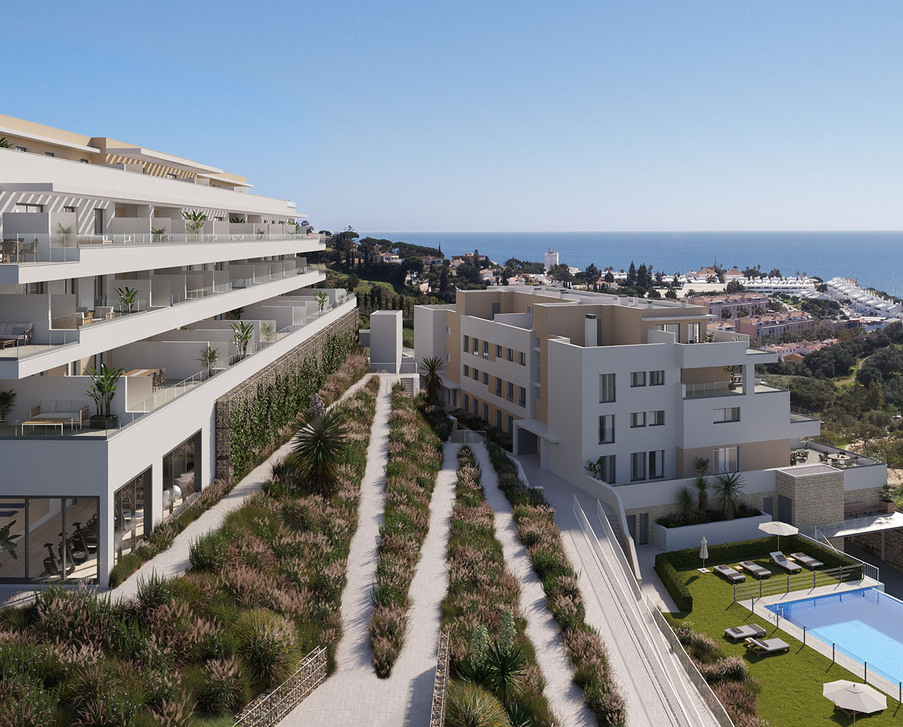 Apartments with sea views in La Cala de Mijas