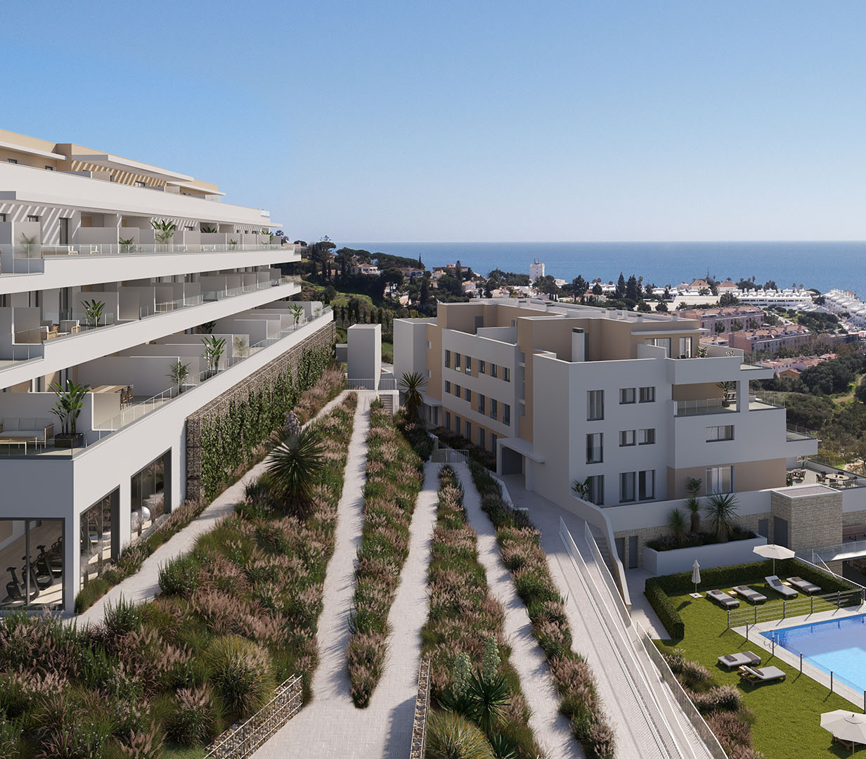 Apartments with sea views in La Cala de Mijas