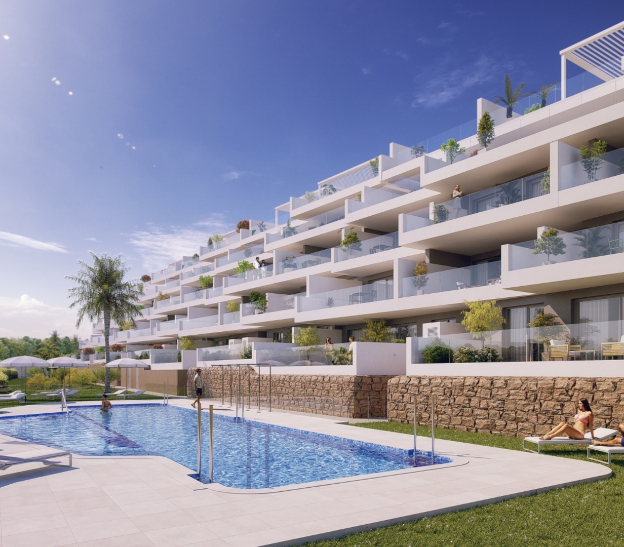 Apartments in the quiet area of La Duquesa with sea views