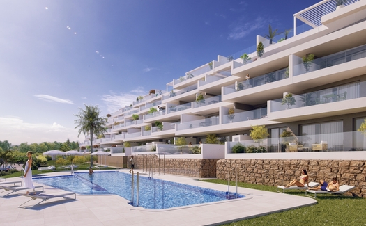 Apartments in the quiet area of La Duquesa with sea views