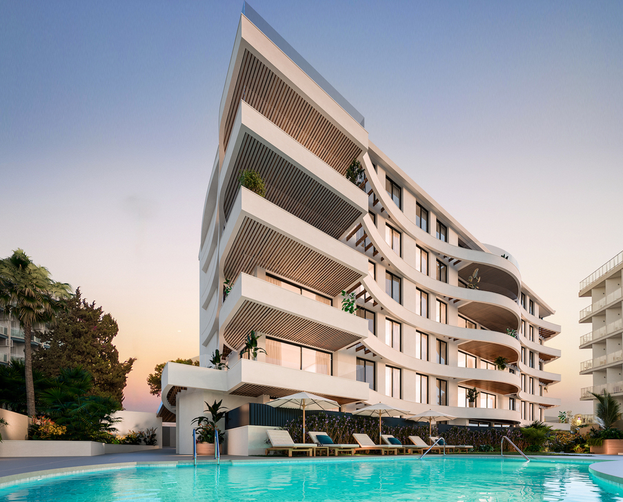 Modern apartments by the marina in the center of Benalmádena