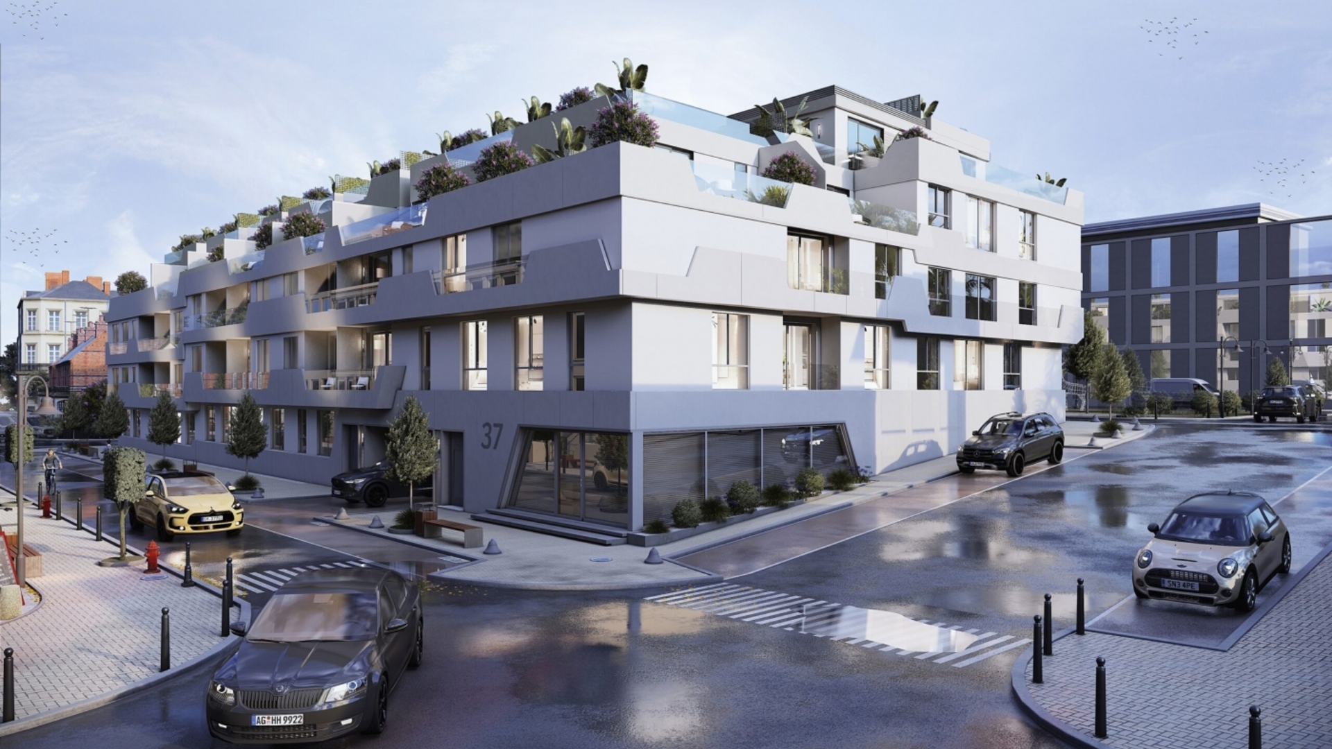 Modern apartments in the city center in Las Lagunas de Mijas