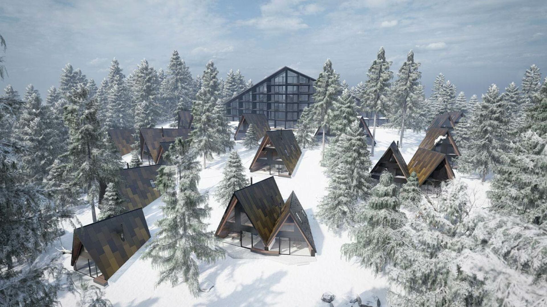 Modern ski-in, ski-out apartments and chalets in the ski world cup venue Hinterstoder in the Austrian Alps