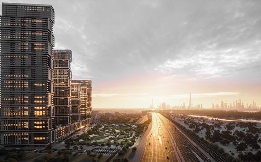Moderní mrakodrapová rezidence přímo u Dubajského kanálu