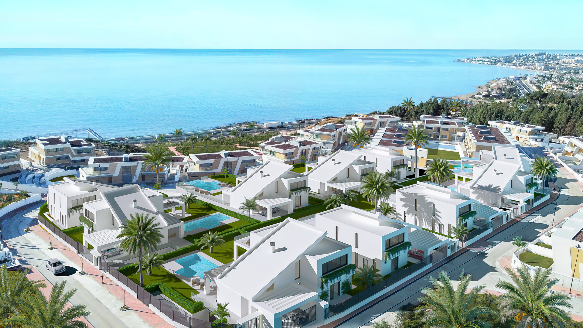 Premium villas near the beach at the El Chaparral golf course