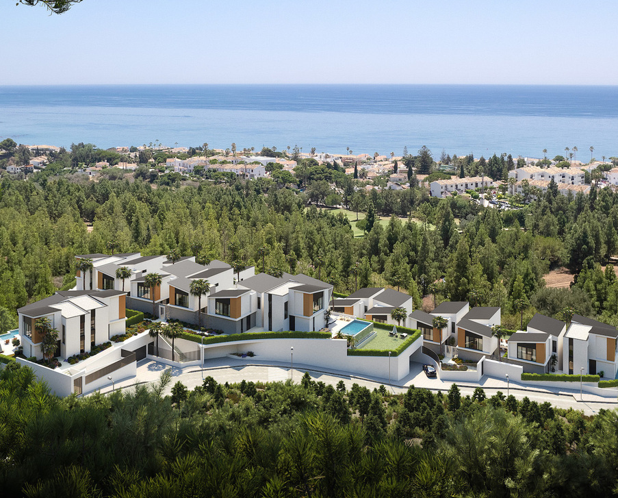 Designové vily u golfu s privátními bazény a výhledem na moře