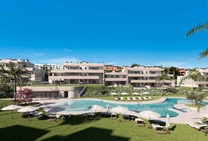 Modern apartments right next to the golf course at Casares Costa