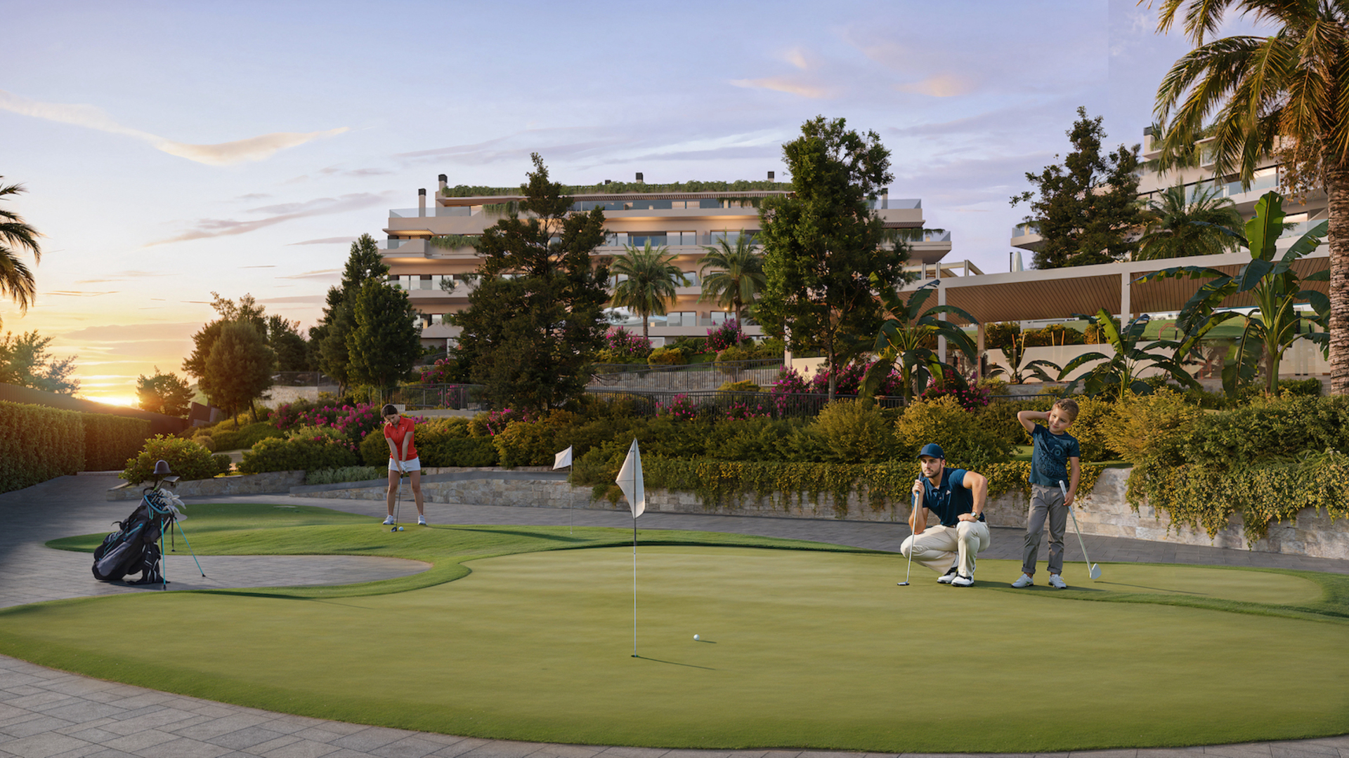 Unique apartments and penthouses with sea views at El Chaparral golf course