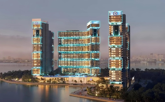 Современная прибрежная жизнь в Dubai Maritime City